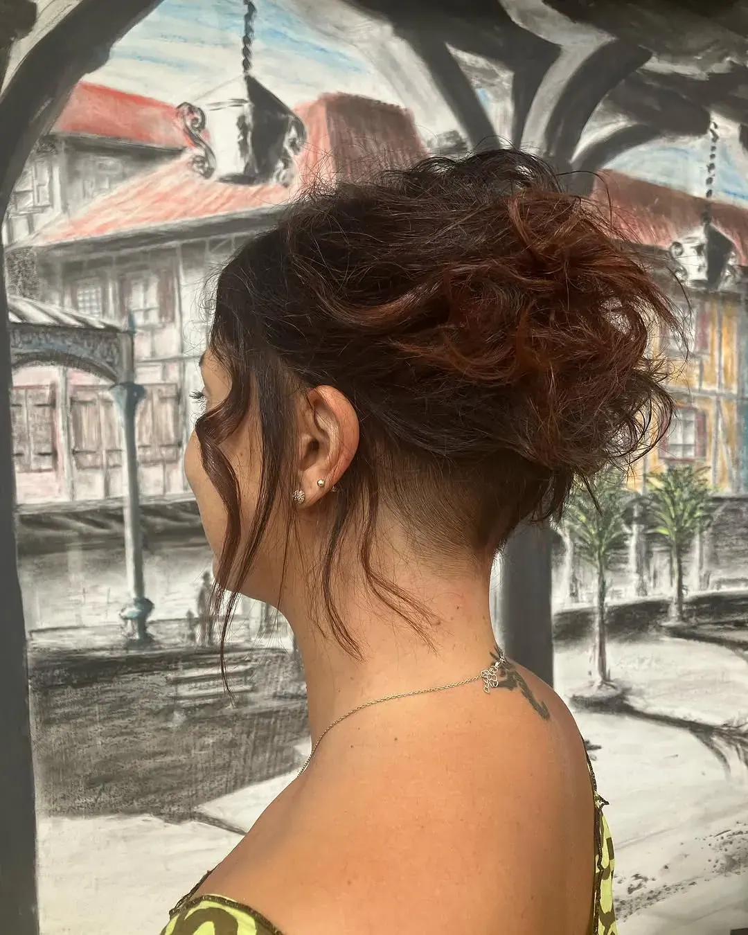 Coupe et coiffage réalisés au salon