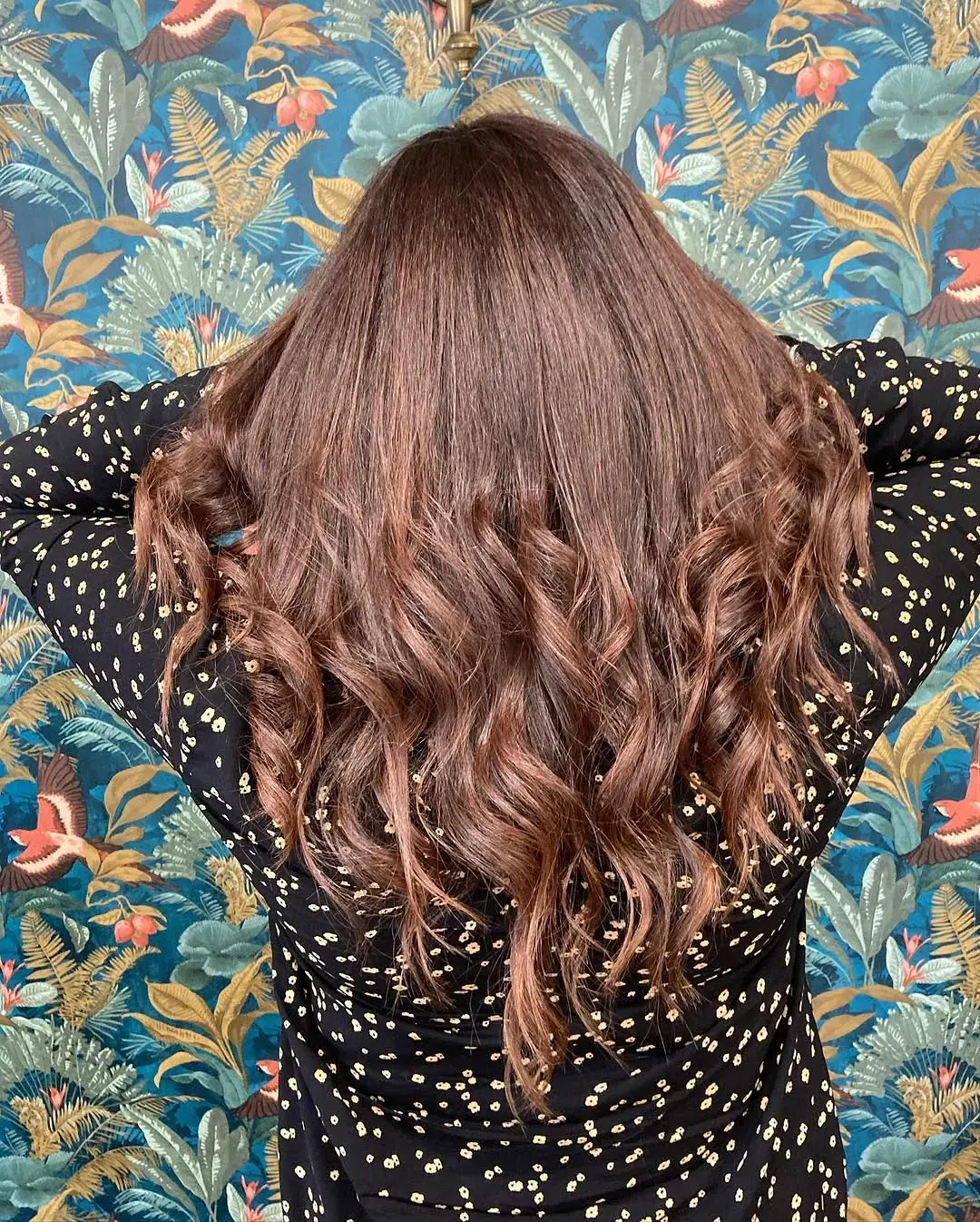 Coupe et coiffage réalisés au salon