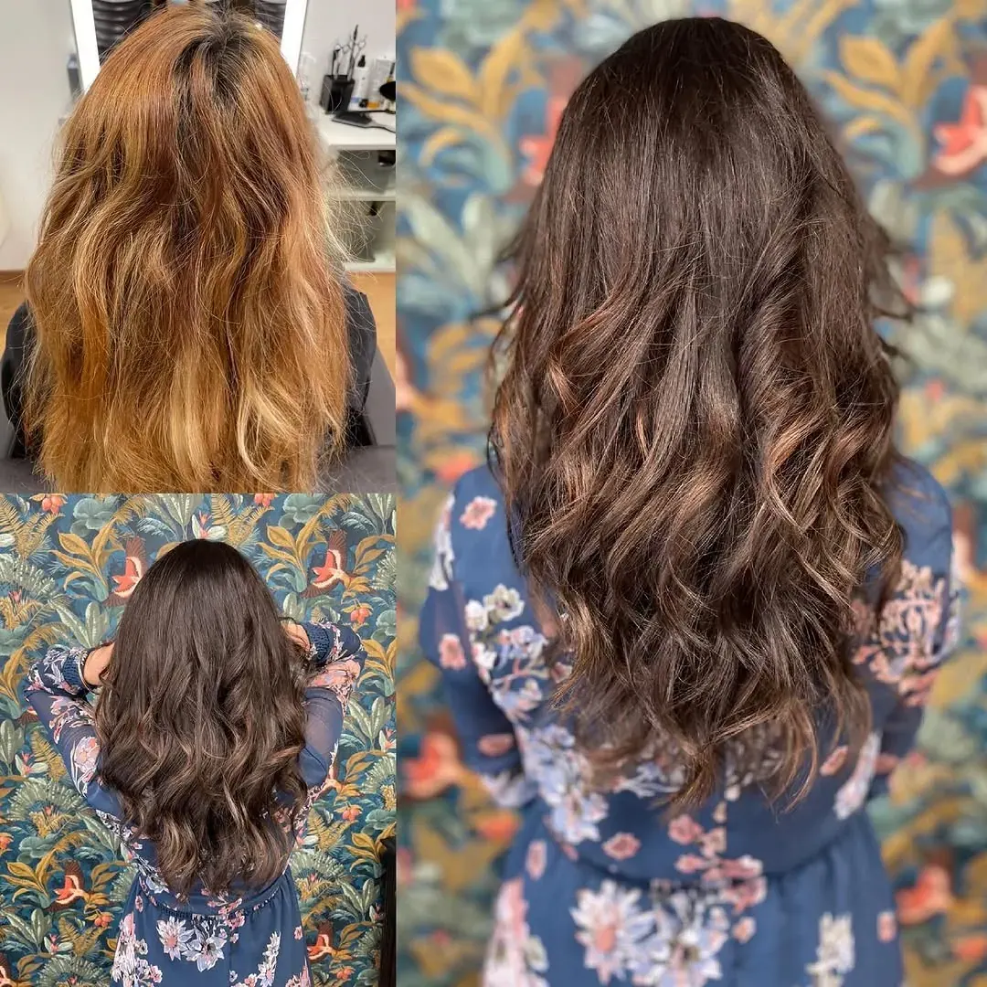 Avant, après : transformation couleur