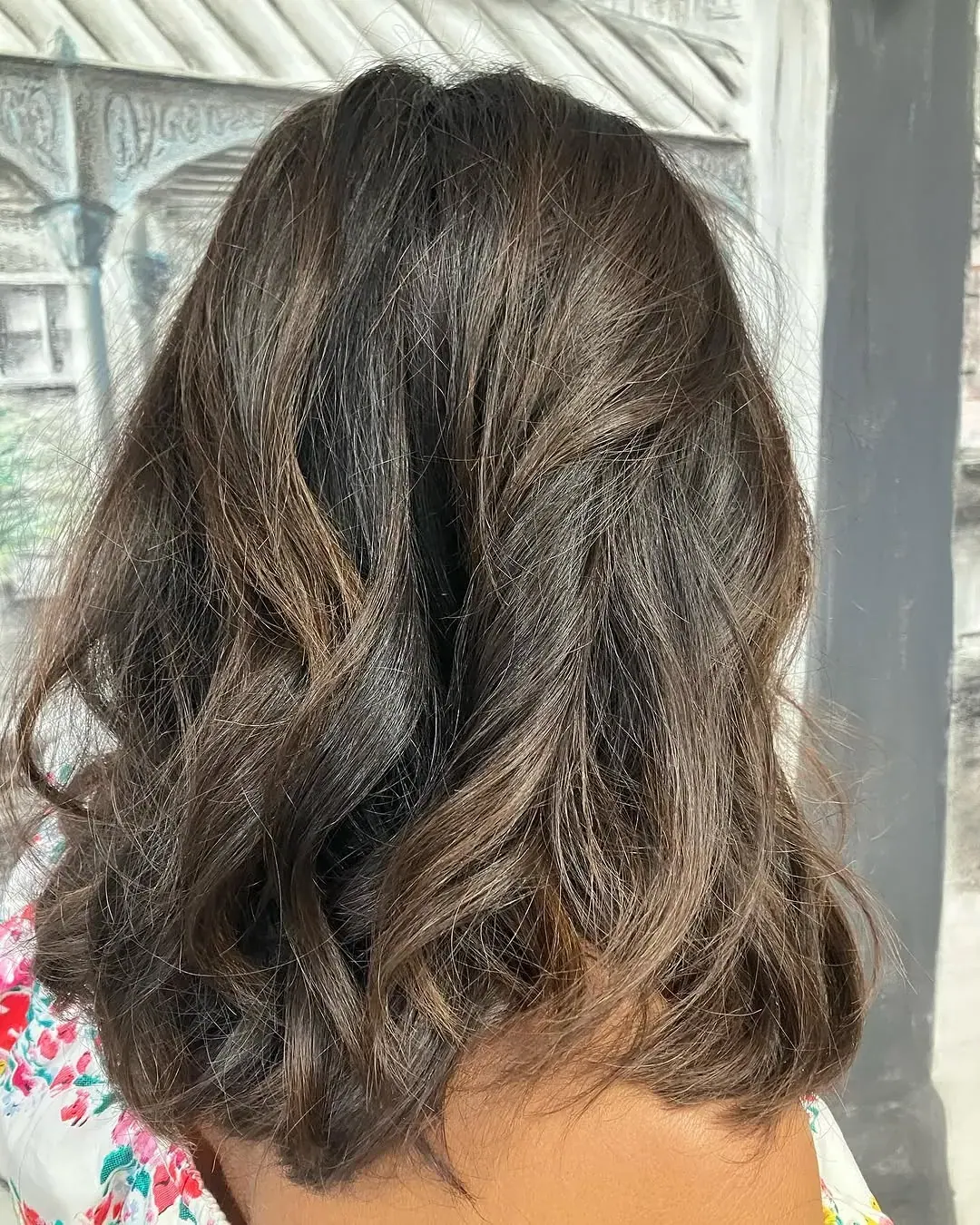 Coupe et coiffage réalisés au salon